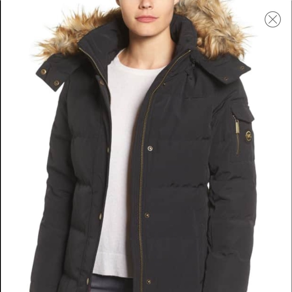 Authentic Michael Kors Basic Parka With Faux Fur - image 1
